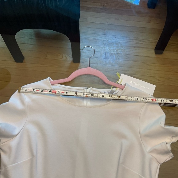 NWT BCBGMaxAzria Chic White Mini Dress - Picture 8 of 12